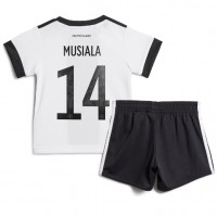 Tyskland Jamal Musiala #14 Fotballklær Hjemmedraktsett Barn VM 2022 Kortermet (+ korte bukser)